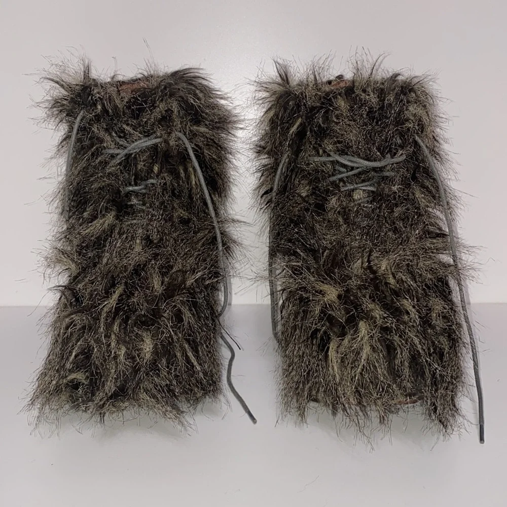 Rare Limited Edition Lita - Shag Jeffrey Campbell Faux Fur Booties in Ta… - Picture 3 of 17
